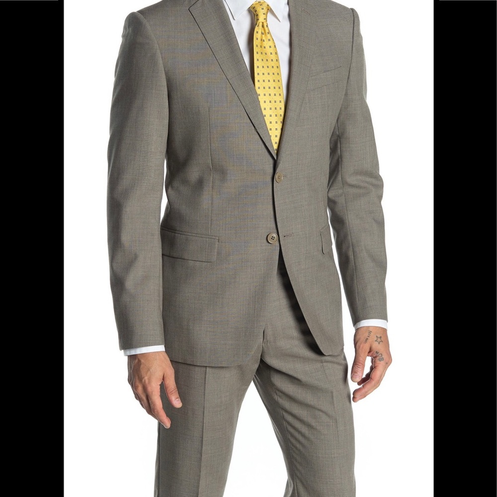 John Varvatos Two Button Notch Lapel Suit Jacket